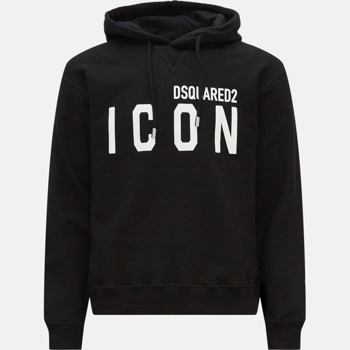 Dsquared2 Regular Fit Icon Logo Black Hoodie