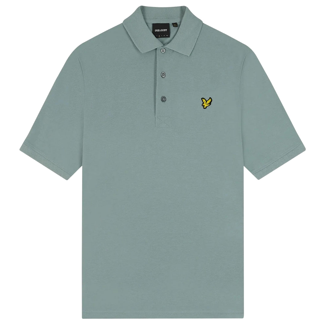 Lyle & Scott Slate Blue Plain Polo Shirt