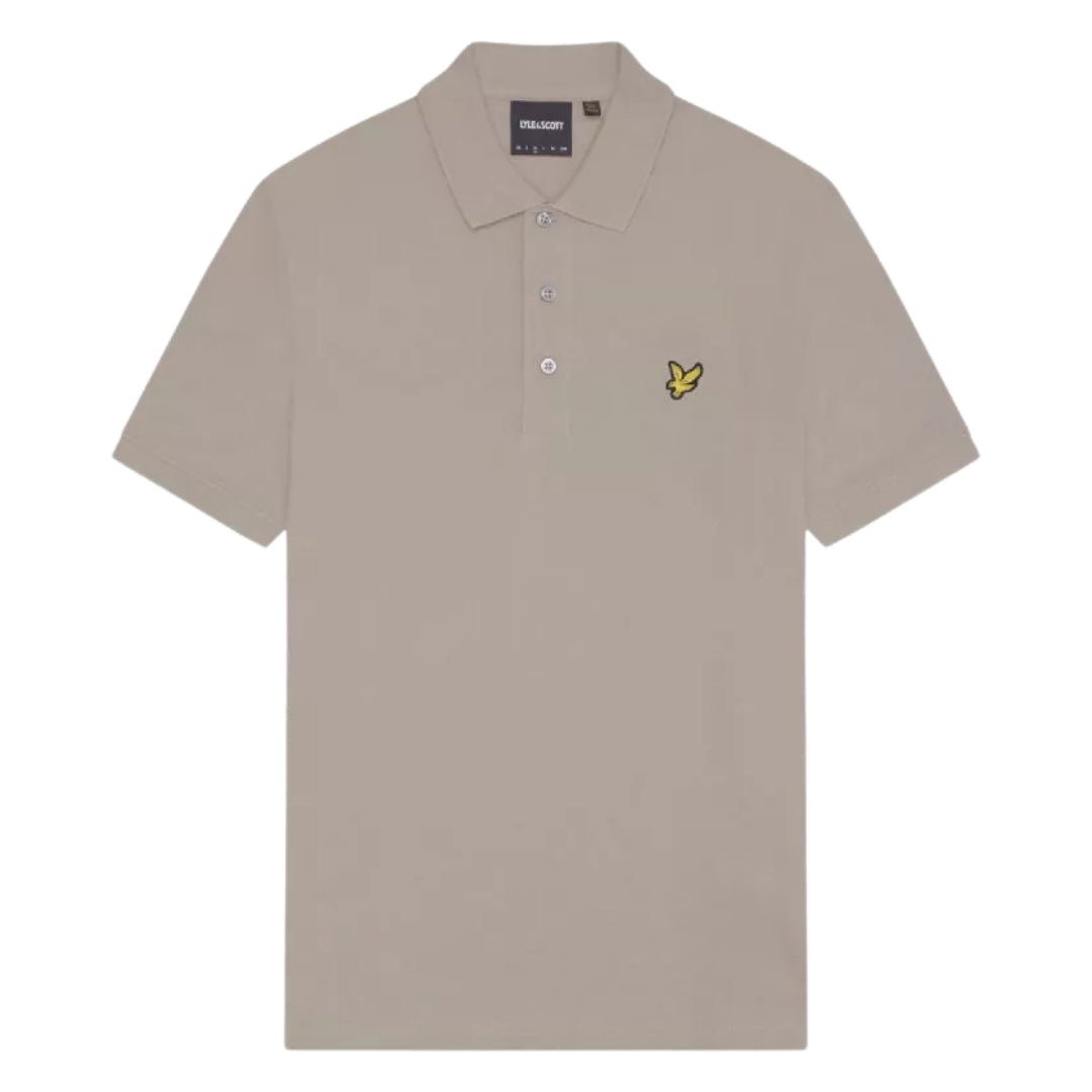 Lyle & Scott Branded Chest Logo Sage Uniform Green Polo Shirt S