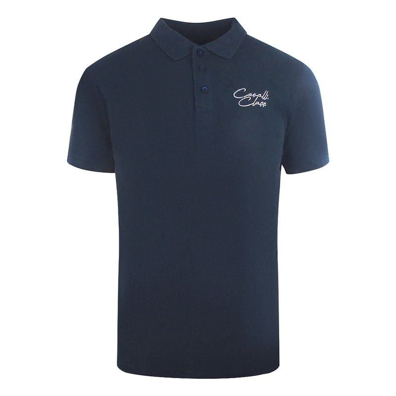 Cavalli Class Mens Polo Shirt SXT64A KB002 04926 Navy Blue