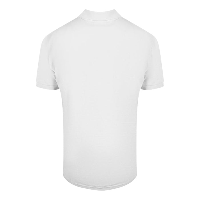 Cavalli Class Circle Logo White Polo Shirt M