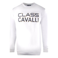 Cavalli Class Mens Sweater SXT68C CF052 00053 White