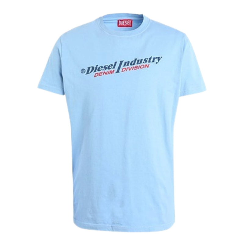 Diesel Industry Denim Division Logo Dusk Blue T-Shirt M