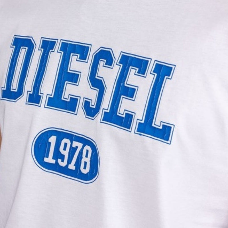 Diesel 1976 Varsity Logo White T-Shirt S