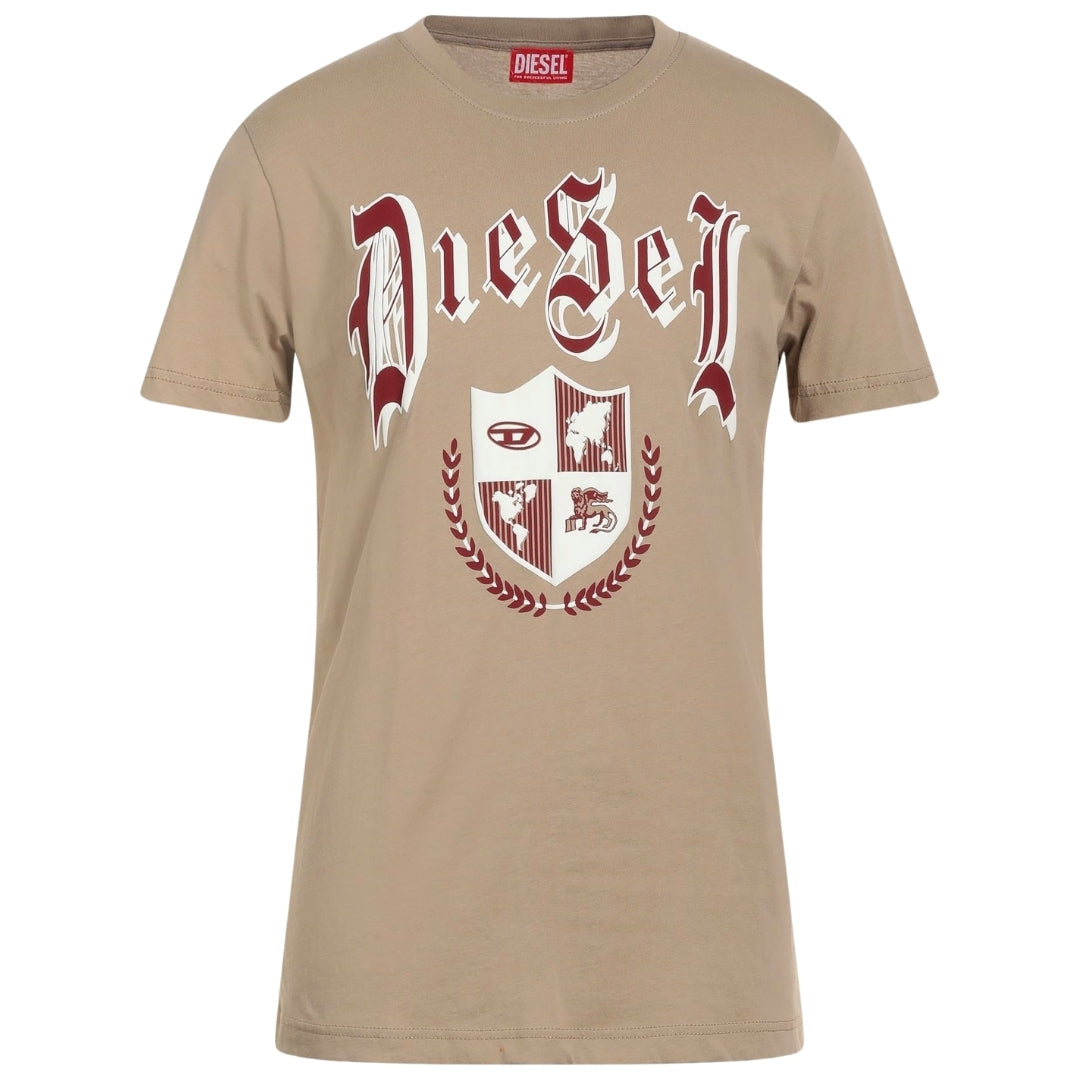 Diesel Medieval Design Dune Beige T-Shirt XXS