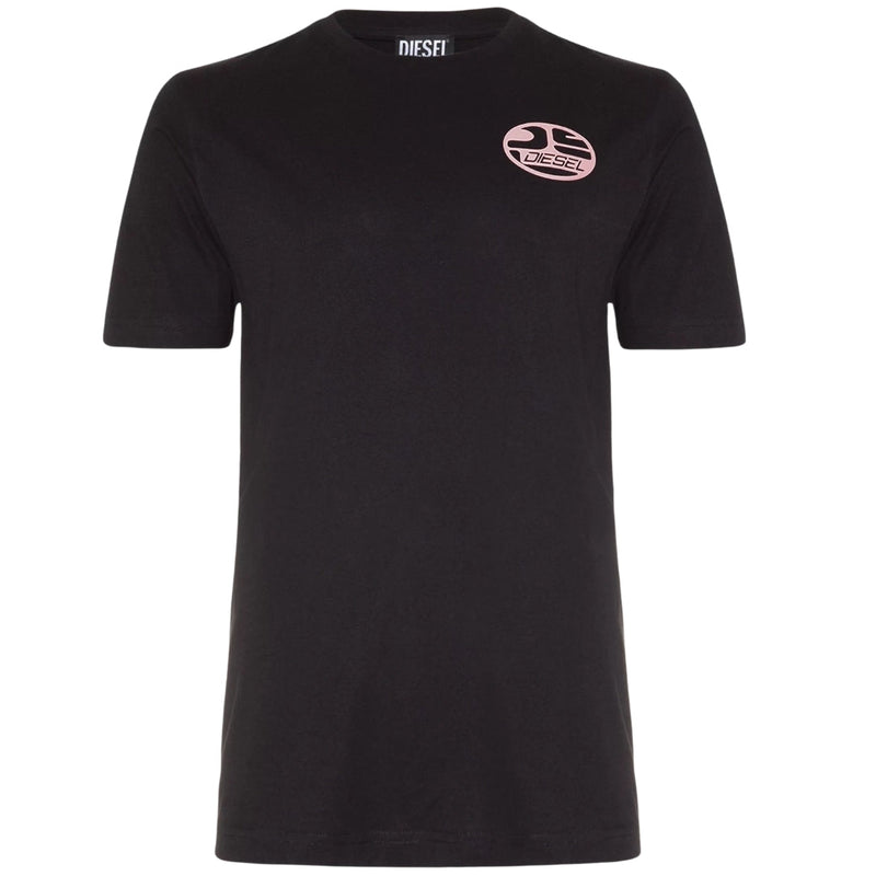 Diesel Oval DS Logo Black T-Shirt XS