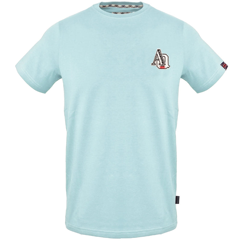 Aquascutum "1851 AQ" Logo Sky Blue T-Shirt S