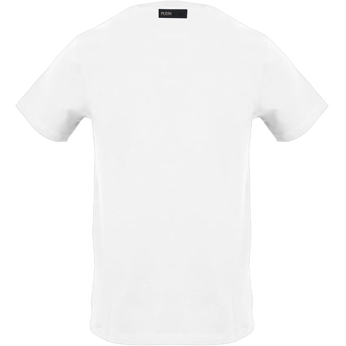 Plein Sport Small Circle Emblem Logo White T-Shirt L