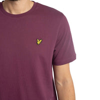 Lyle & Scott Branded Chest Logo Dark Purple T-Shirt S