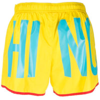 Moschino Large Blue Logo Yellow Short Swim Shorts S