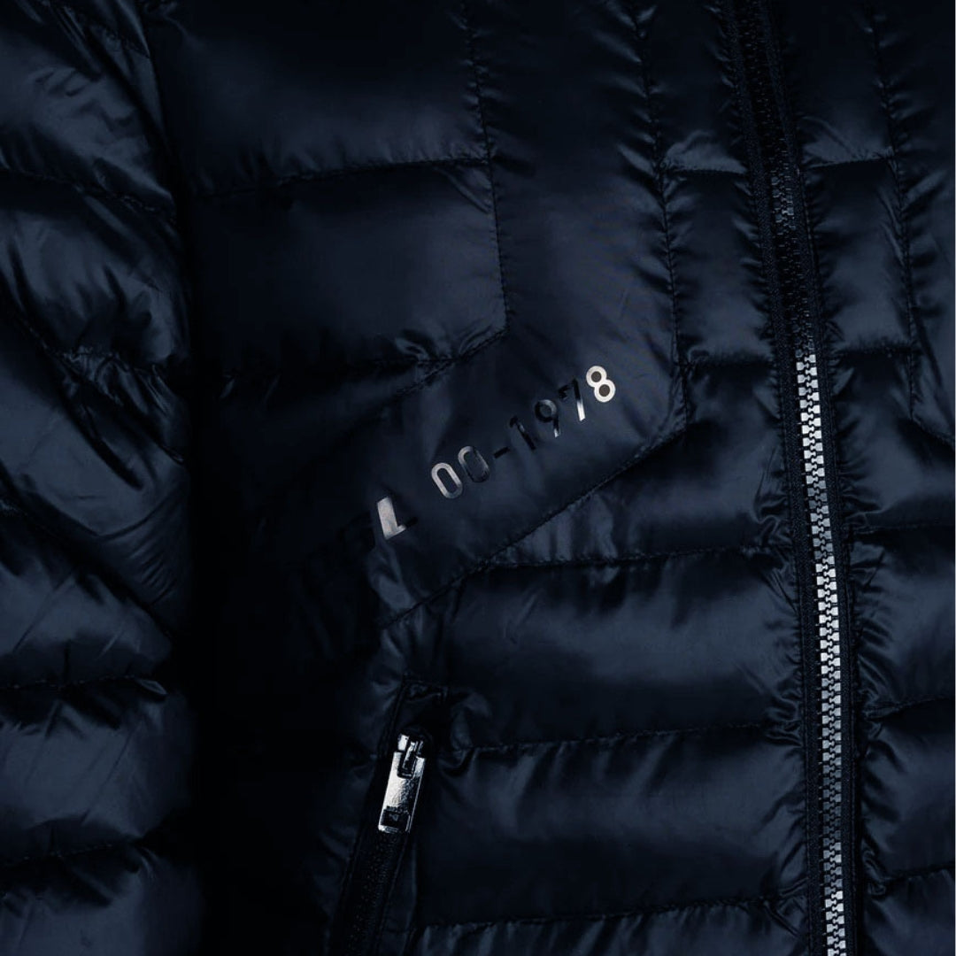 Diesel Water Repellent Navy Blue Down Jacket S