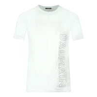 Balmain Mens T Shirt Ah0Eg010Bc22 Cpb White