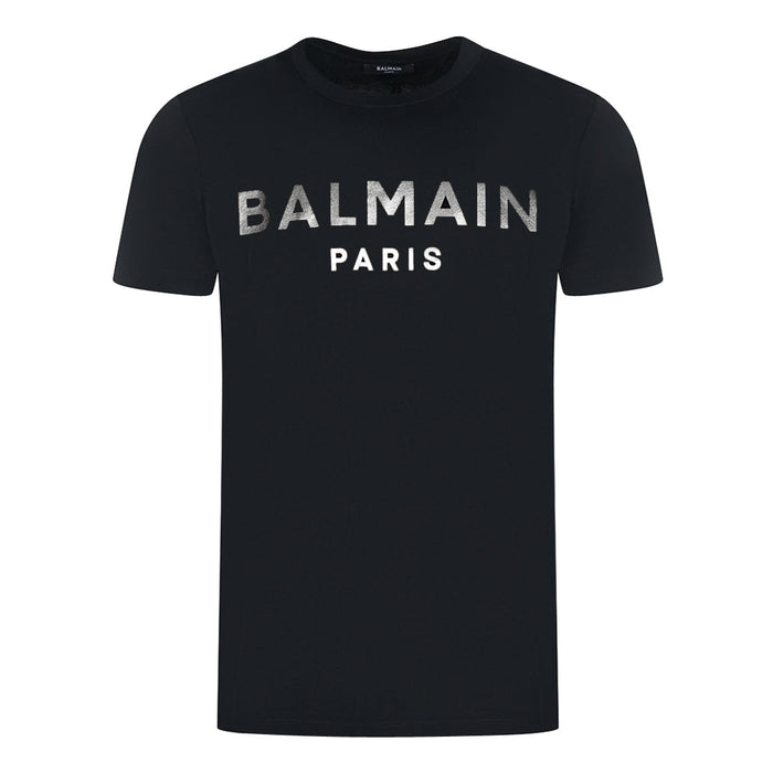 Balmain Mens T Shirt Ah1Ef000Bb29 Eac Black