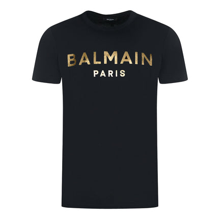 Balmain AH1EF000BB29 EAD Black T-Shirt