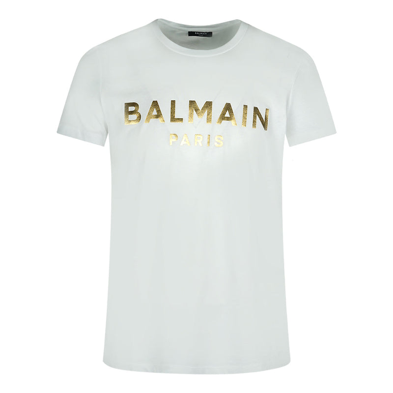 Balmain Mens T Shirt Ah1Ef000Bb29 Gad White