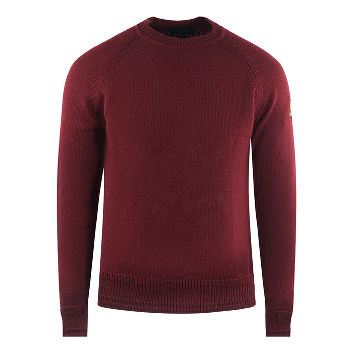 Belstaff Mens Alfie Jumper Burgundy