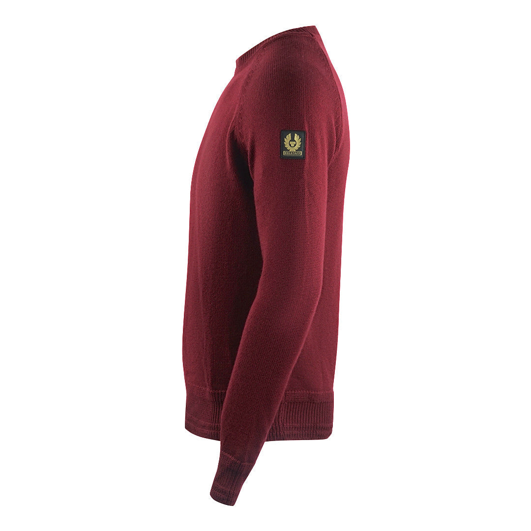 Belstaff Mens Alfie Jumper Burgundy