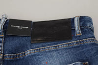 Dsquared² Blue Icon Low Waist Cropped Cool Girl Denim Jeans