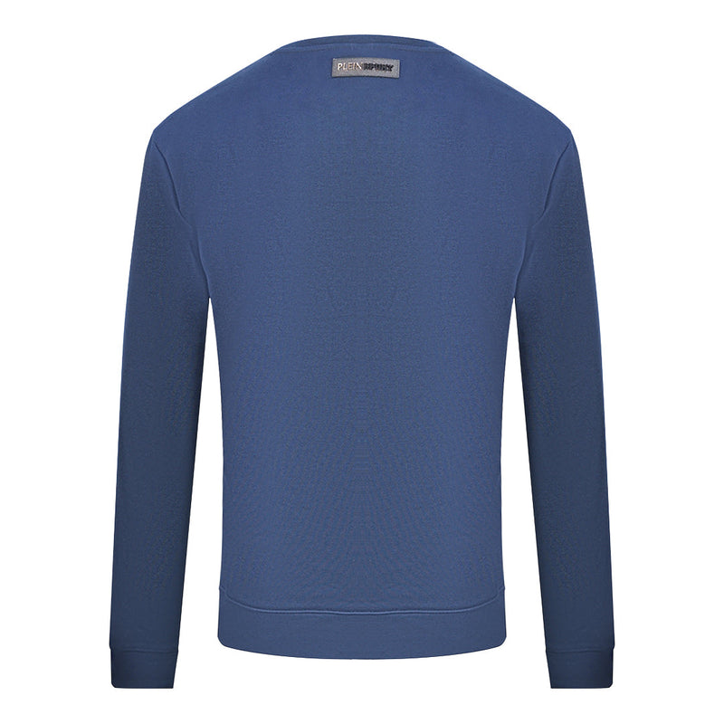 Philipp Plein Sport Mens Fips211 85 Sweatshirt Navy Blue