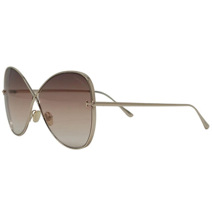 Tom Ford Nickie FT0842 28F Rose Gold Sunglasses
