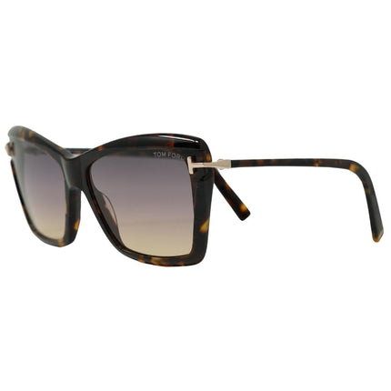 Tom Ford Leah FT0849 55B Brown Sunglasses