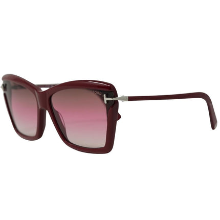 Tom Ford Leah FT0849 69F Red Sunglasses