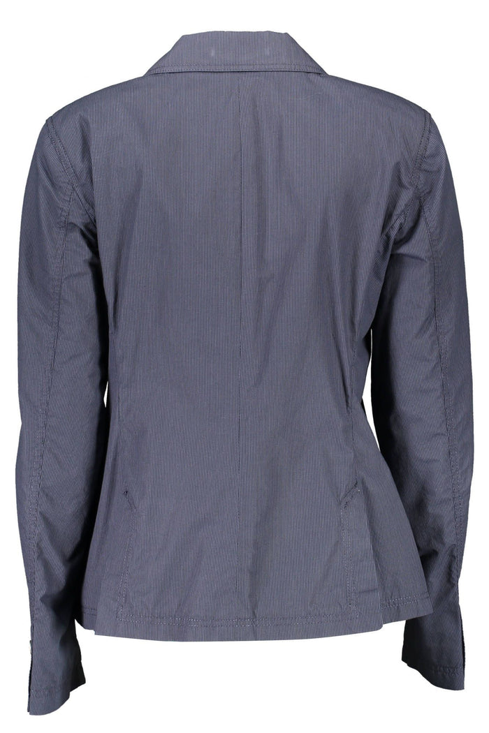 Gant Timeless Blue Cotton Jacket with Classic Appeal