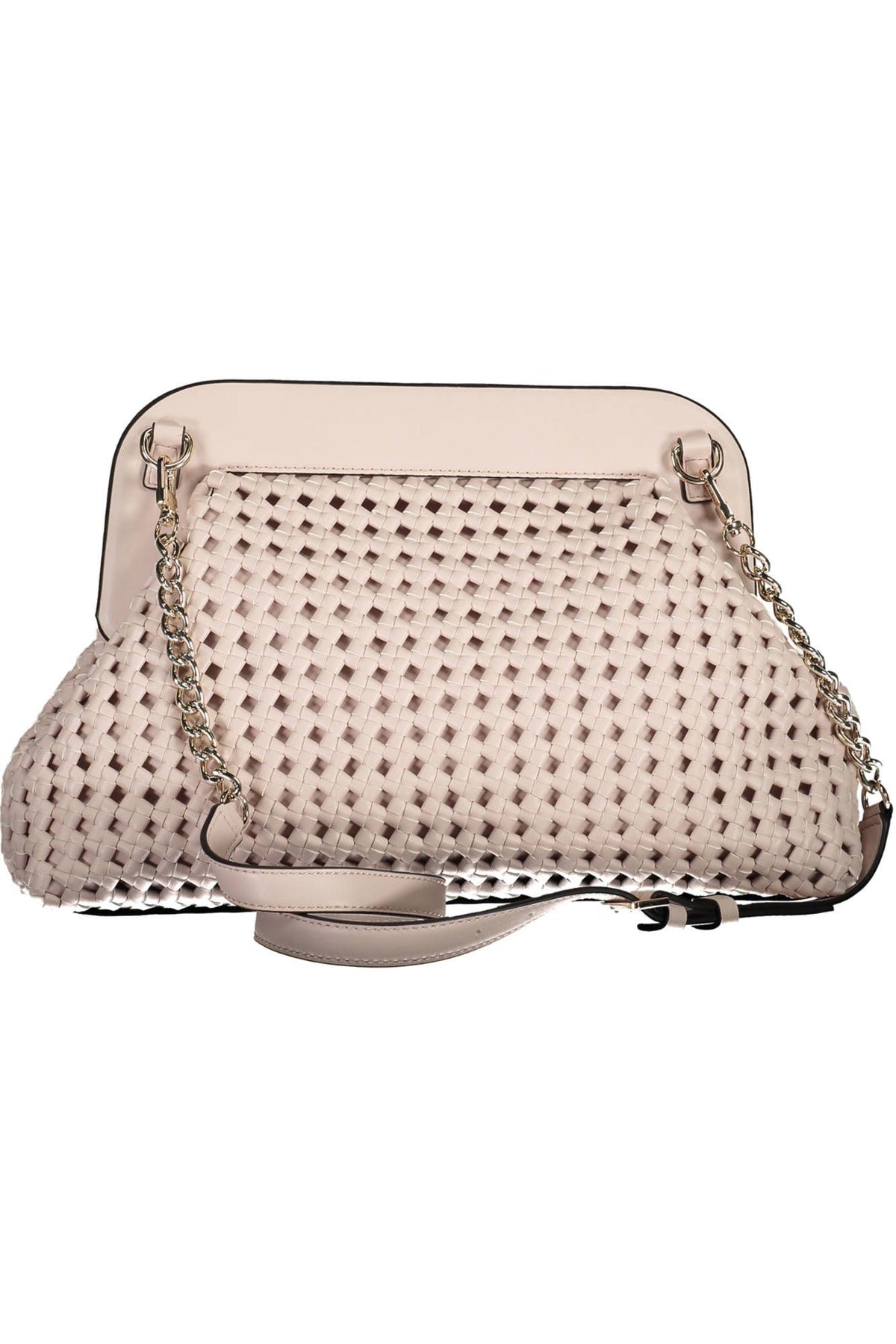 Guess Jeans Elegant Pink Handbag with Contrasting Details