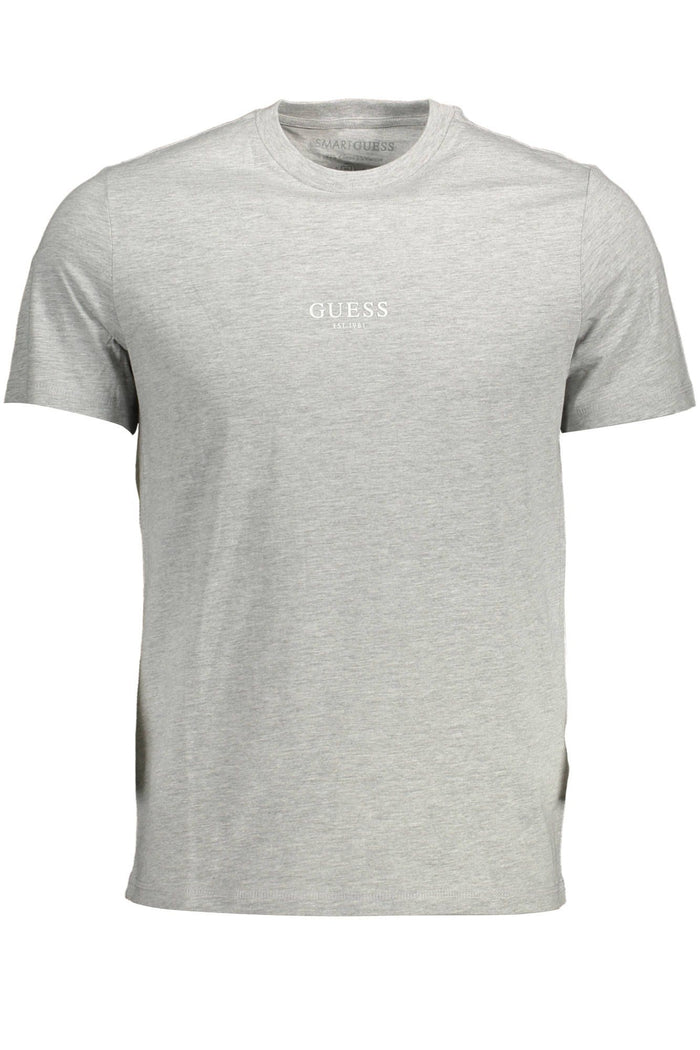 Guess Jeans Chic Gray Slim Fit Organic Cotton Tee
