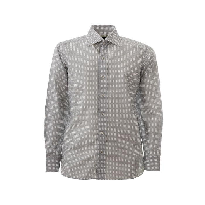 Tom Ford Elegant Cotton Gray Shirt for Men