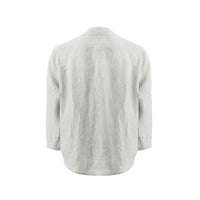 Emporio Armani Elegant Gray Linen Jacket for Men