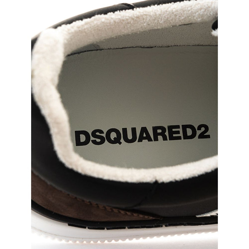 Dsquared² Black Leather Sneaker