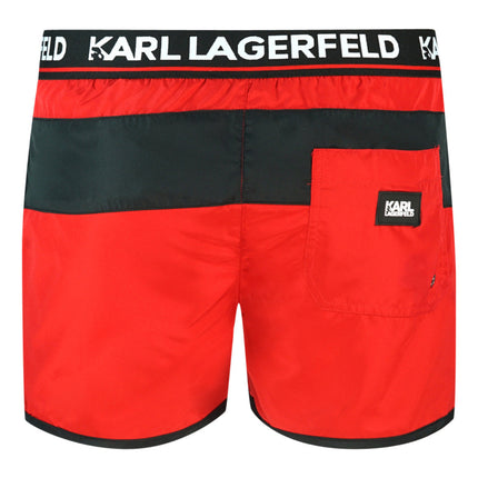 Karl Lagerfeld KL22MBS07 Red Swim Shorts