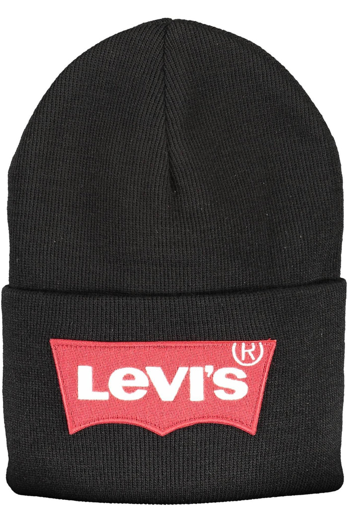Levi's Sleek Black Acrylic Logo Cap