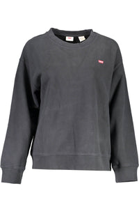 Levi's Chic Black Cotton Long-Sleeved Sweatshirt