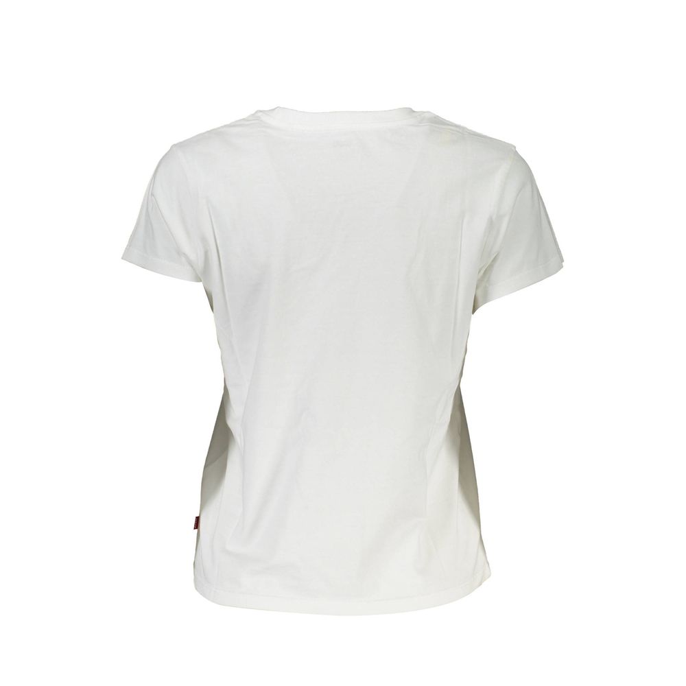 Levi's White Cotton Tops & T-Shirt
