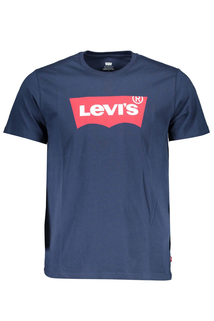 Levi's Classic Crew Neck Blue Tee with Logo