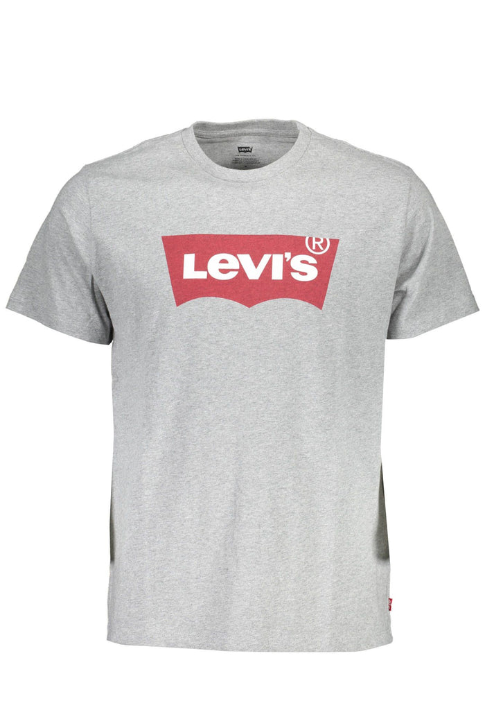 Levi's Sleek Gray Crew Neck Logo Tee