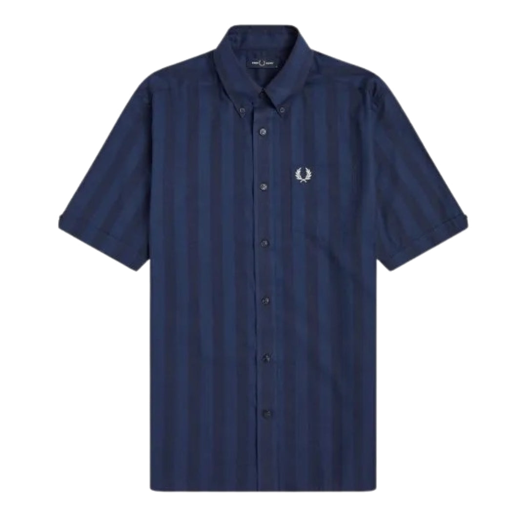 Fred Perry Mens M1675 608 Shirt Blue