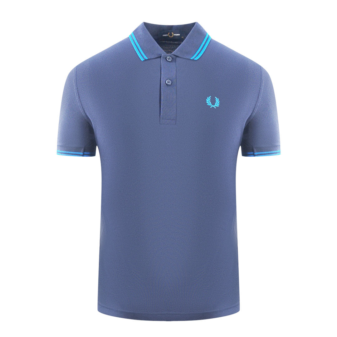 Fred Perry Mens M3600 P38 Polo Shirt Navy Blue