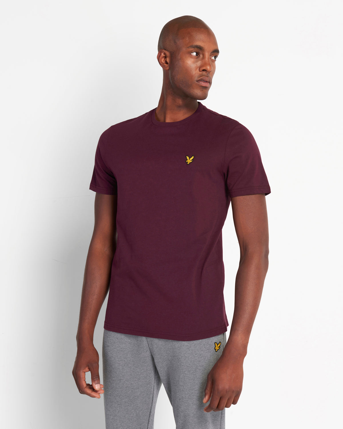 Lyle & Scott Mens TS400VOG Z562 T-Shirt Burgundy