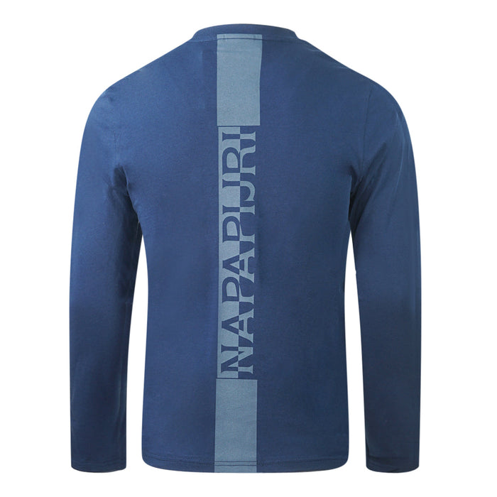 Napapijri NP0A4F7EBB61 Medieval Blue Long Sleeve T-Shirt