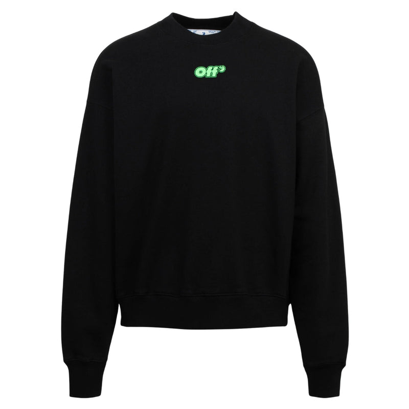 Off White Mens Omba054S22Fle0031070 Jumper Black