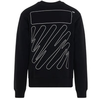 Off White Mens Omba057C99Fle0131001 Jumper Black