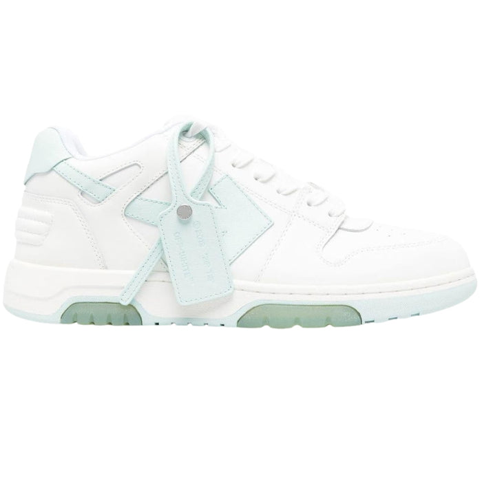 Off-White Out Of Office White Mint Calf Leather Sneakers UK 6