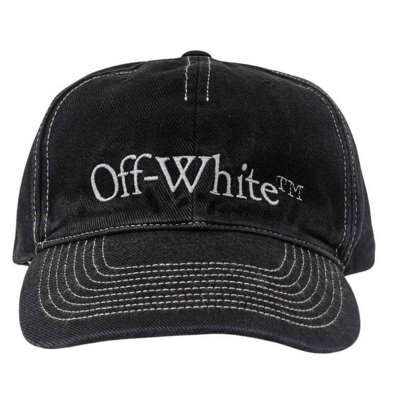 Off White Mens Omlb041S23Den0061001 Baseball Cap Black