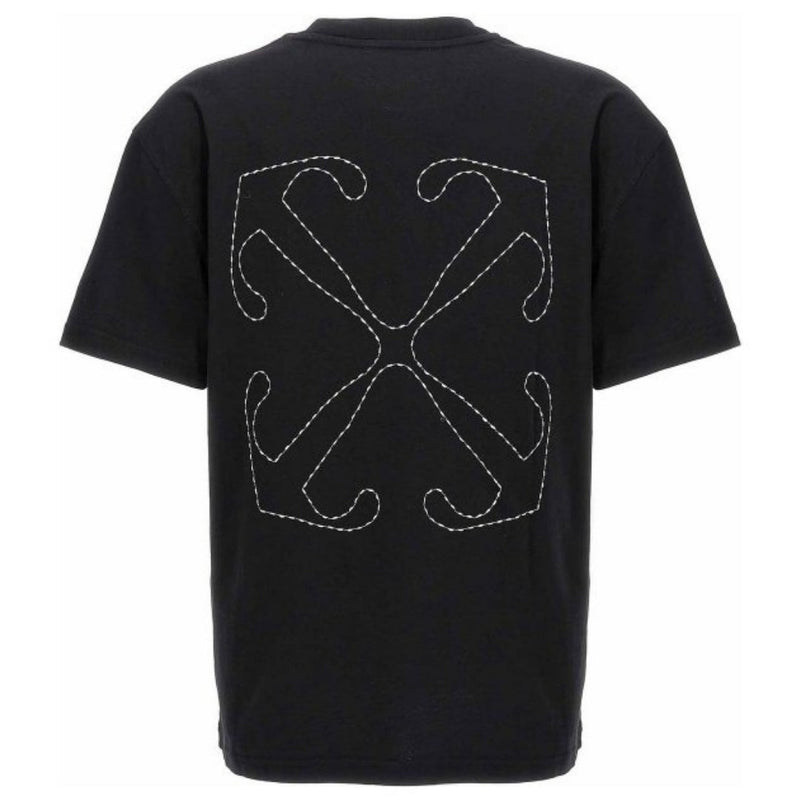 Off-White Embroidered Stitch Arrow Black T-Shirt XS