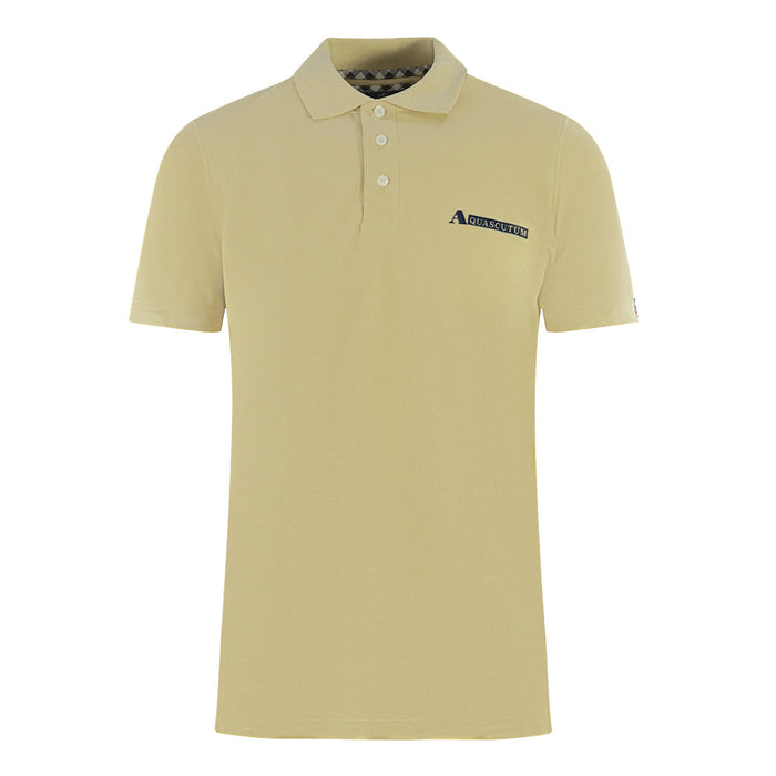 Aquascutum Mens P00123 12 Polo Shirt Beige