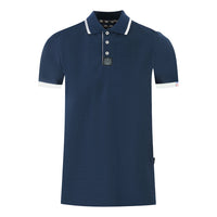 Aquascutum Mens P00323 85 Polo Shirt Navy