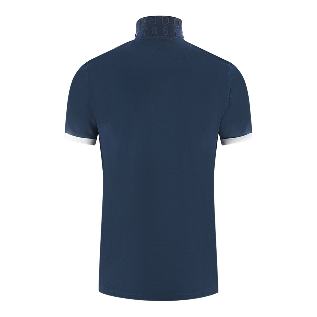 Aquascutum Mens P00323 85 Polo Shirt Navy